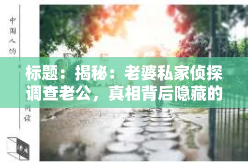 标题：揭秘：老婆私家侦探调查老公，真相背后隐藏的秘密