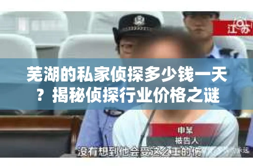 芜湖的私家侦探多少钱一天？揭秘侦探行业价格之谜