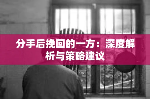 分手后挽回的一方：深度解析与策略建议