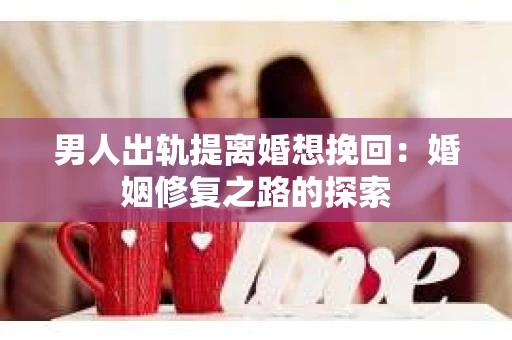 男人出轨提离婚想挽回：婚姻修复之路的探索