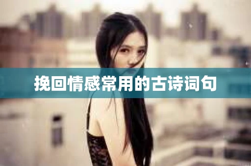 挽回情感常用的古诗词句