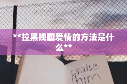**拉黑挽回爱情的方法是什么**