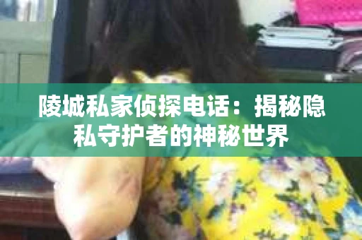陵城私家侦探电话：揭秘隐私守护者的神秘世界