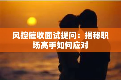 风控催收面试提问：揭秘职场高手如何应对