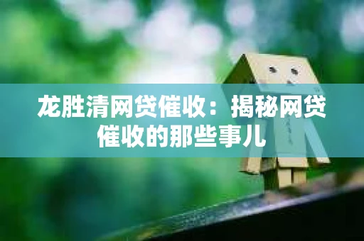龙胜清网贷催收：揭秘网贷催收的那些事儿