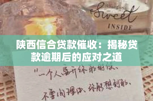 陕西信合贷款催收：揭秘贷款逾期后的应对之道