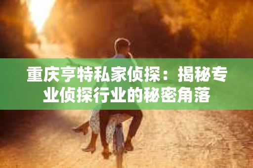 重庆亨特私家侦探：揭秘专业侦探行业的秘密角落