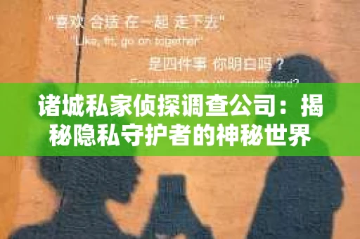 诸城私家侦探调查公司：揭秘隐私守护者的神秘世界