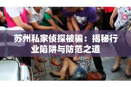 苏州私家侦探被骗：揭秘行业陷阱与防范之道