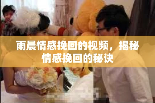 雨晨情感挽回的视频，揭秘情感挽回的秘诀