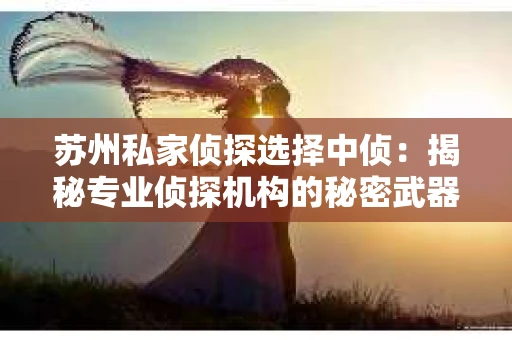 苏州私家侦探选择中侦：揭秘专业侦探机构的秘密武器