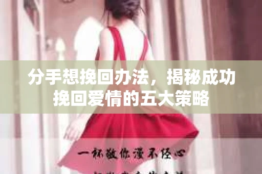 分手想挽回办法，揭秘成功挽回爱情的五大策略